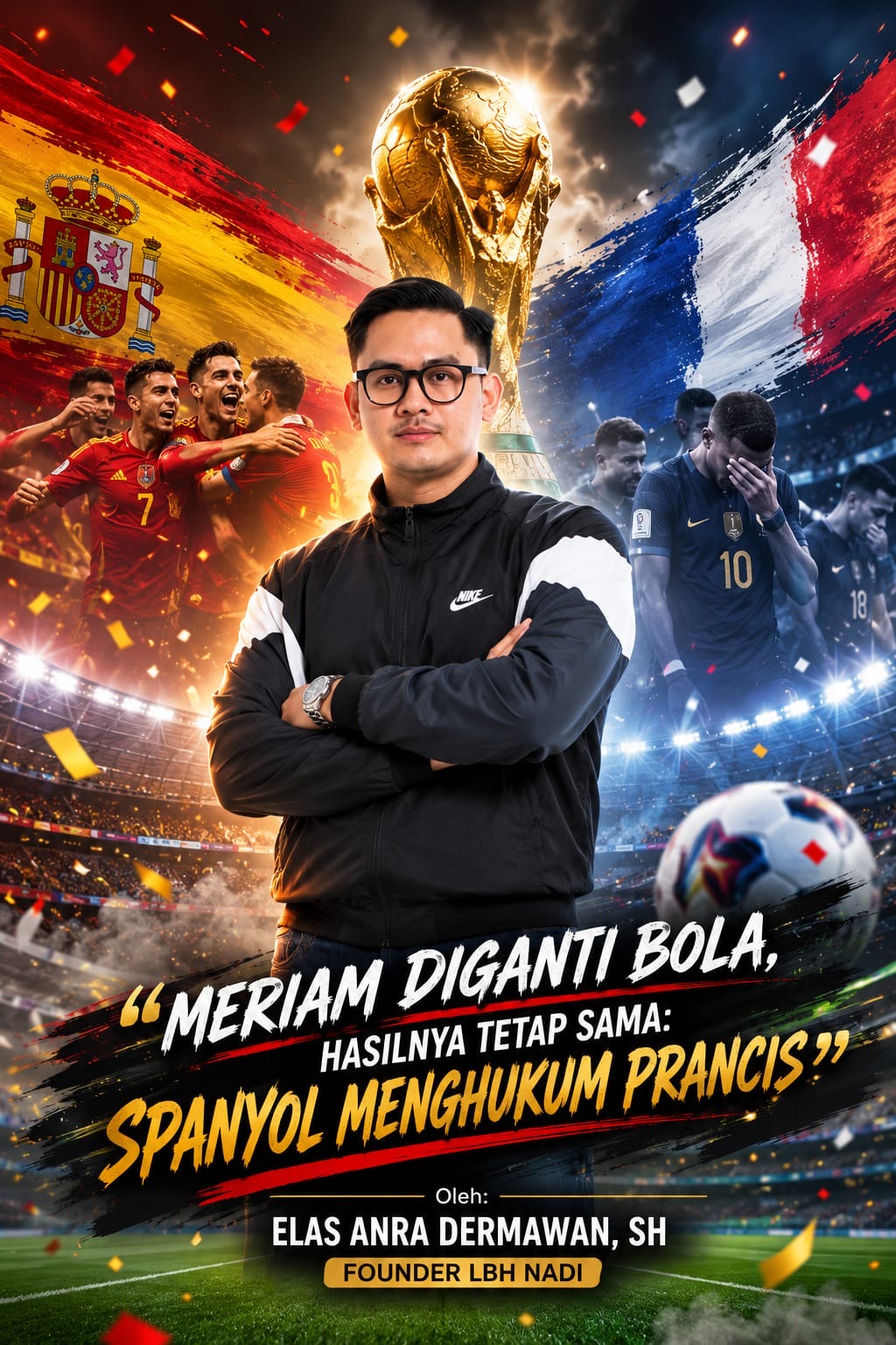 Meriam Diganti Bola, Hasilnya Tetap Sama: Spanyol Menghukum Prancis