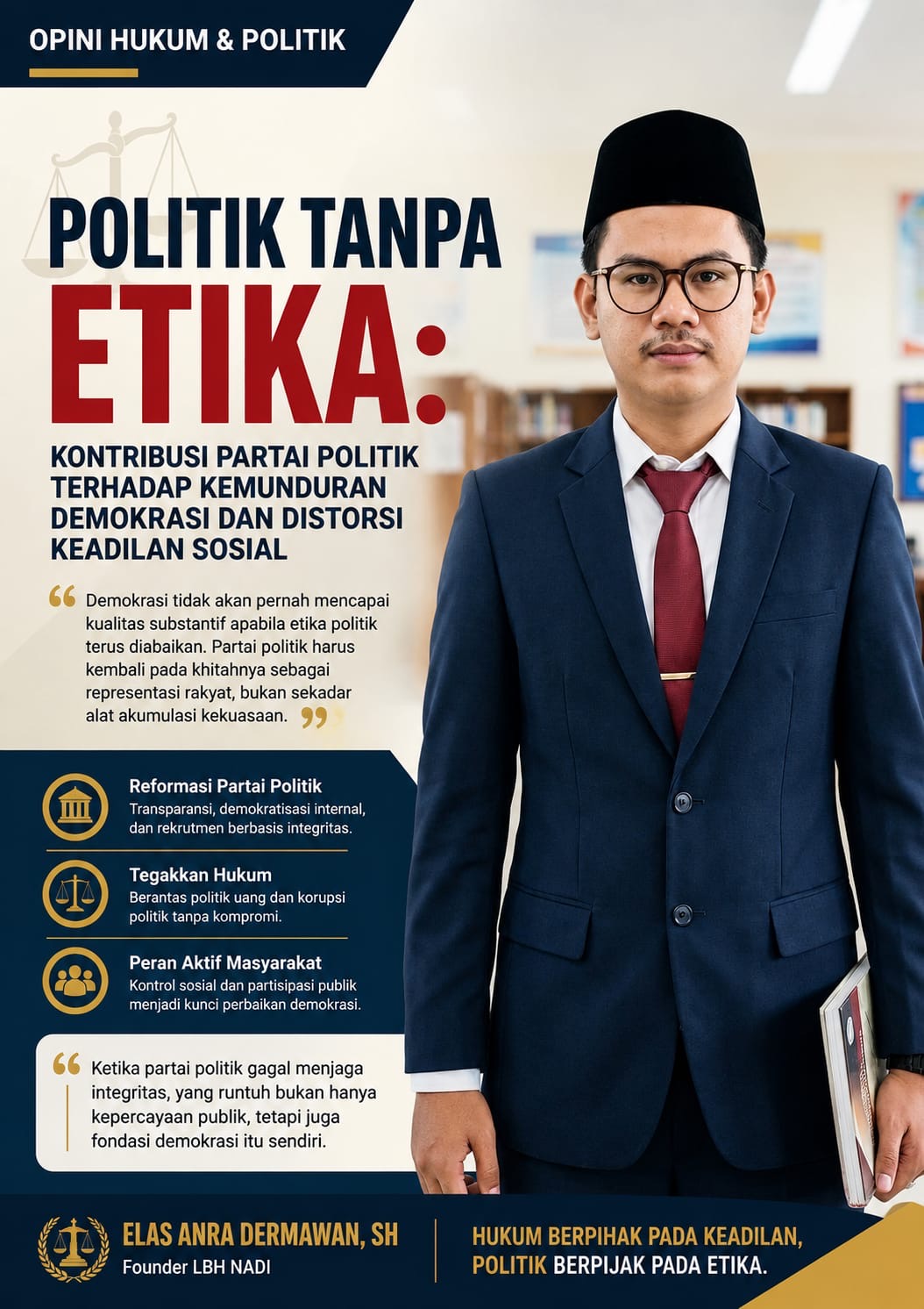 Politik Tanpa Etika: Kontribusi Partai Politik terhadap Kemunduran Demokrasi dan Distorsi Keadilan Sosial