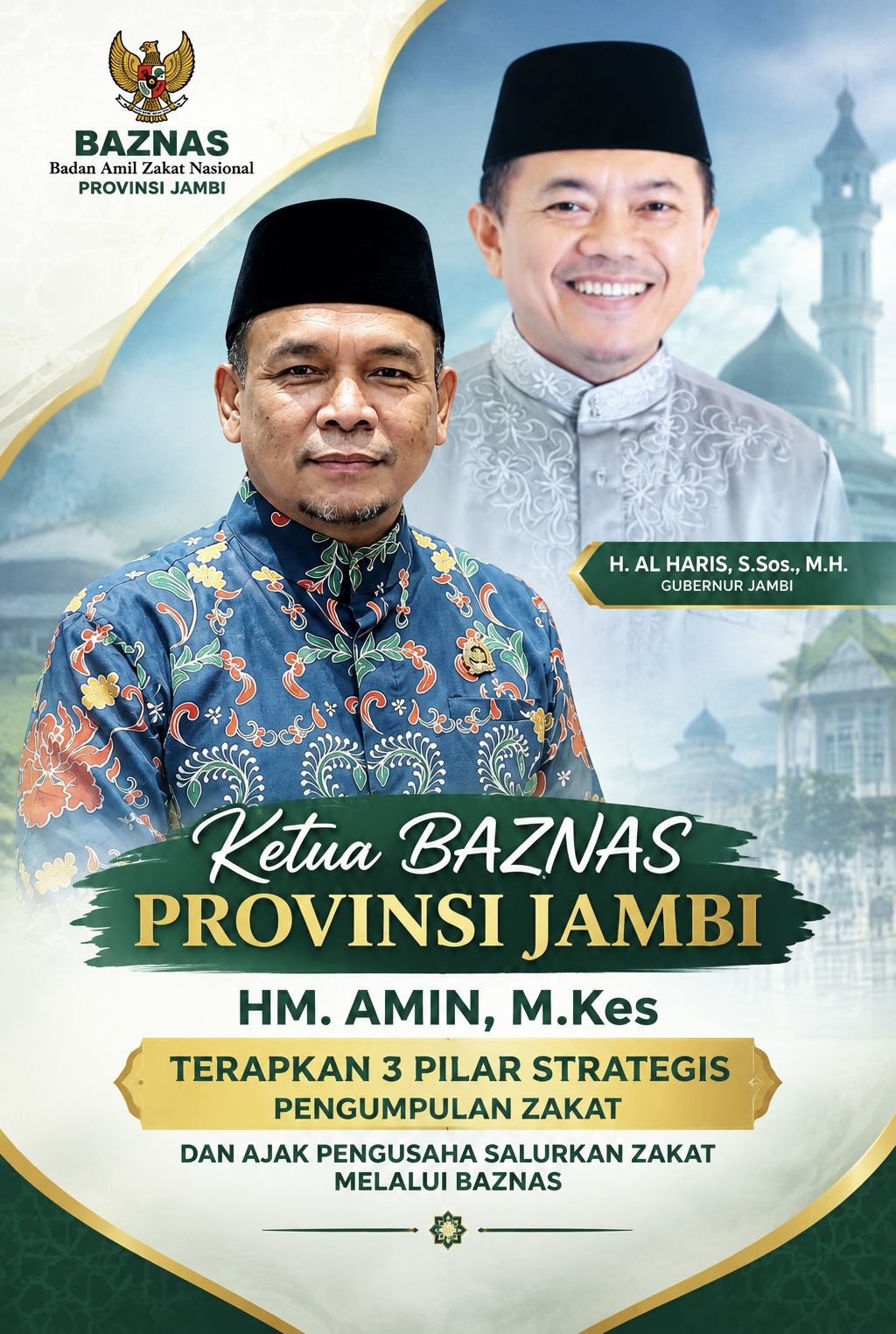 KETUA BAZNAS PROVINSI JAMBI TERAPKAN 3 PILAR STRATEGIS PENGUMPULAN ZAKAT DAN AJAK PENGUSAHA SALURKAN ZAKAT MELALUI BAZNAS
