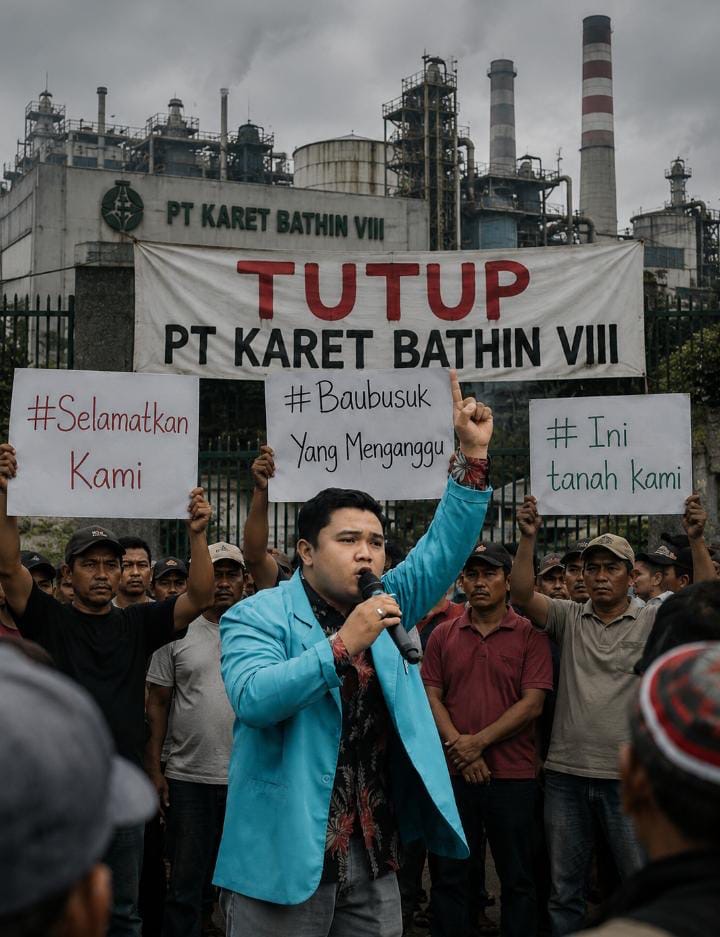 Ferdiansah KORDA BEM-SI Jambi Bersuara: PT Karet Bathin VIII Disorot soal Bau Menyengat dan Keluhan Warga