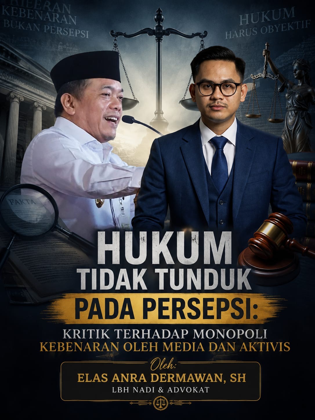 Hukum Tidak Tunduk pada Persepsi: Kritik terhadap Monopoli Kebenaran oleh Media dan Aktivis